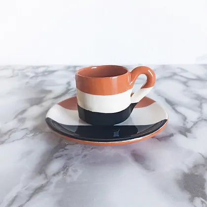 Casa Cubista - Tercos Espresso cup and saucer