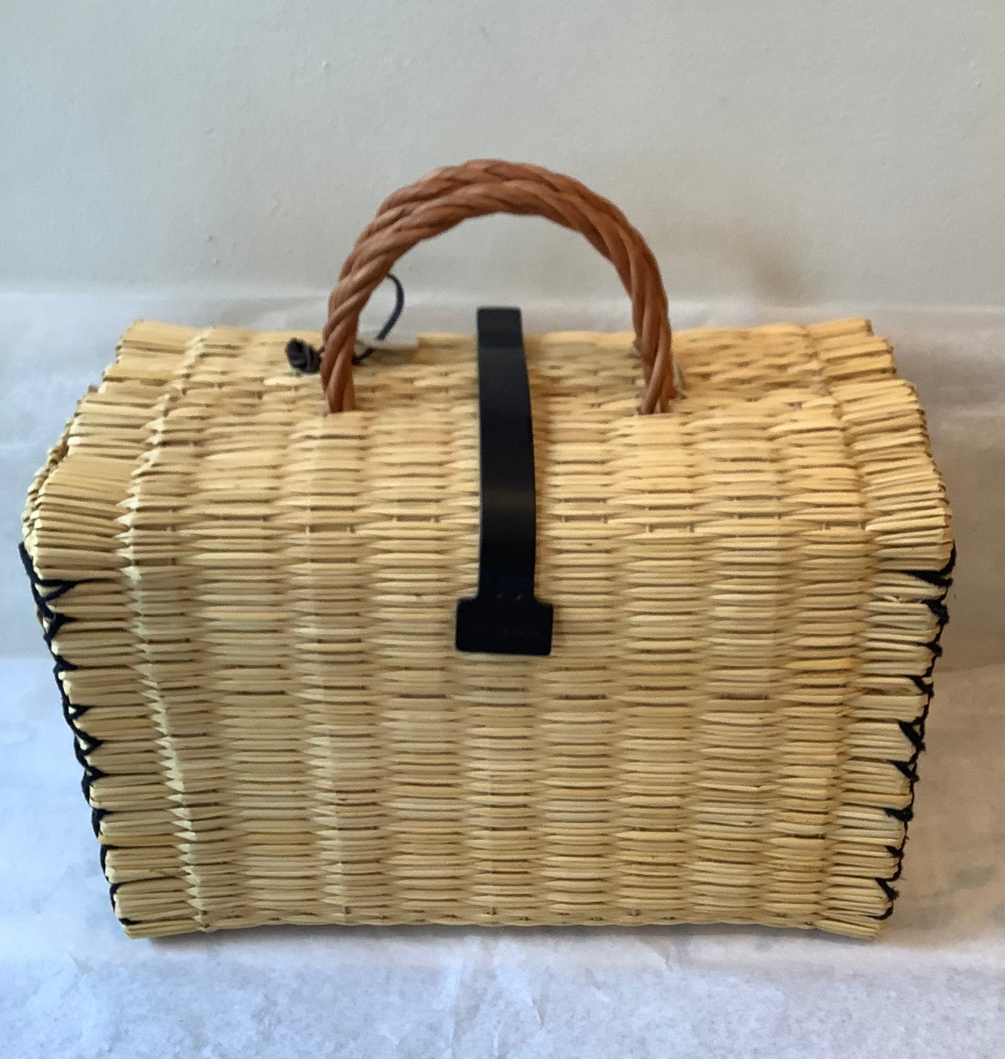 Toino Abel - Natural with Blk Stitching Handbag M