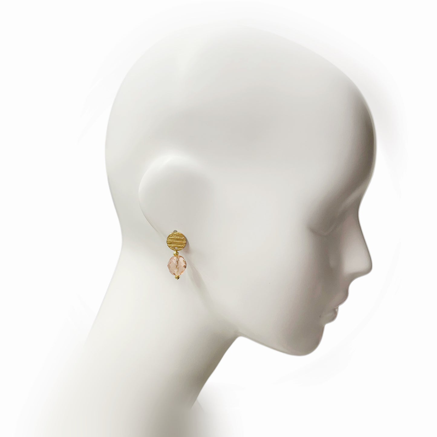 Iberina Design - Saudade collection - necklace/earrings set - onyx, faceted Czech crystals