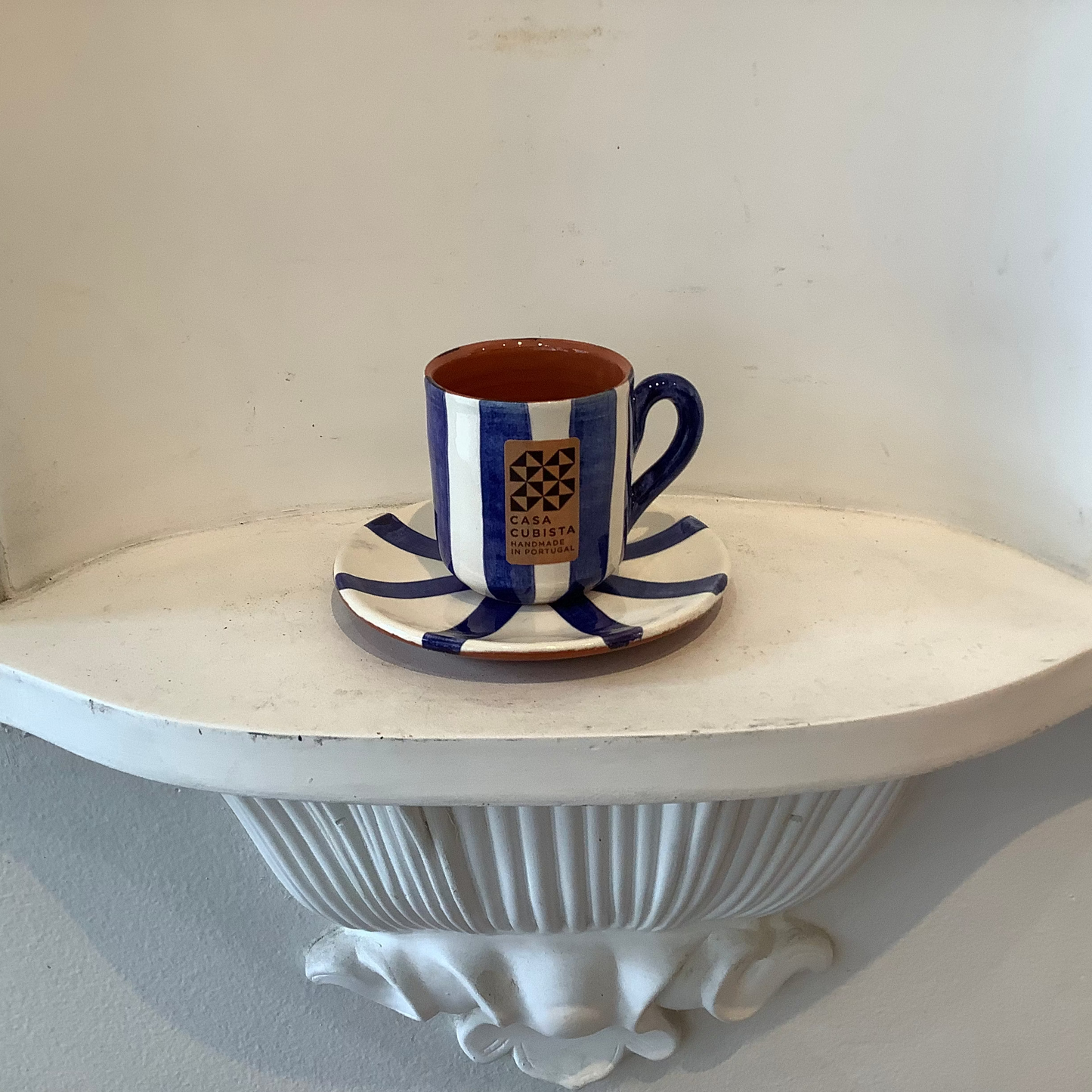 Casa Cubista - Vertical Stripe - Espresso Cup & Saucer