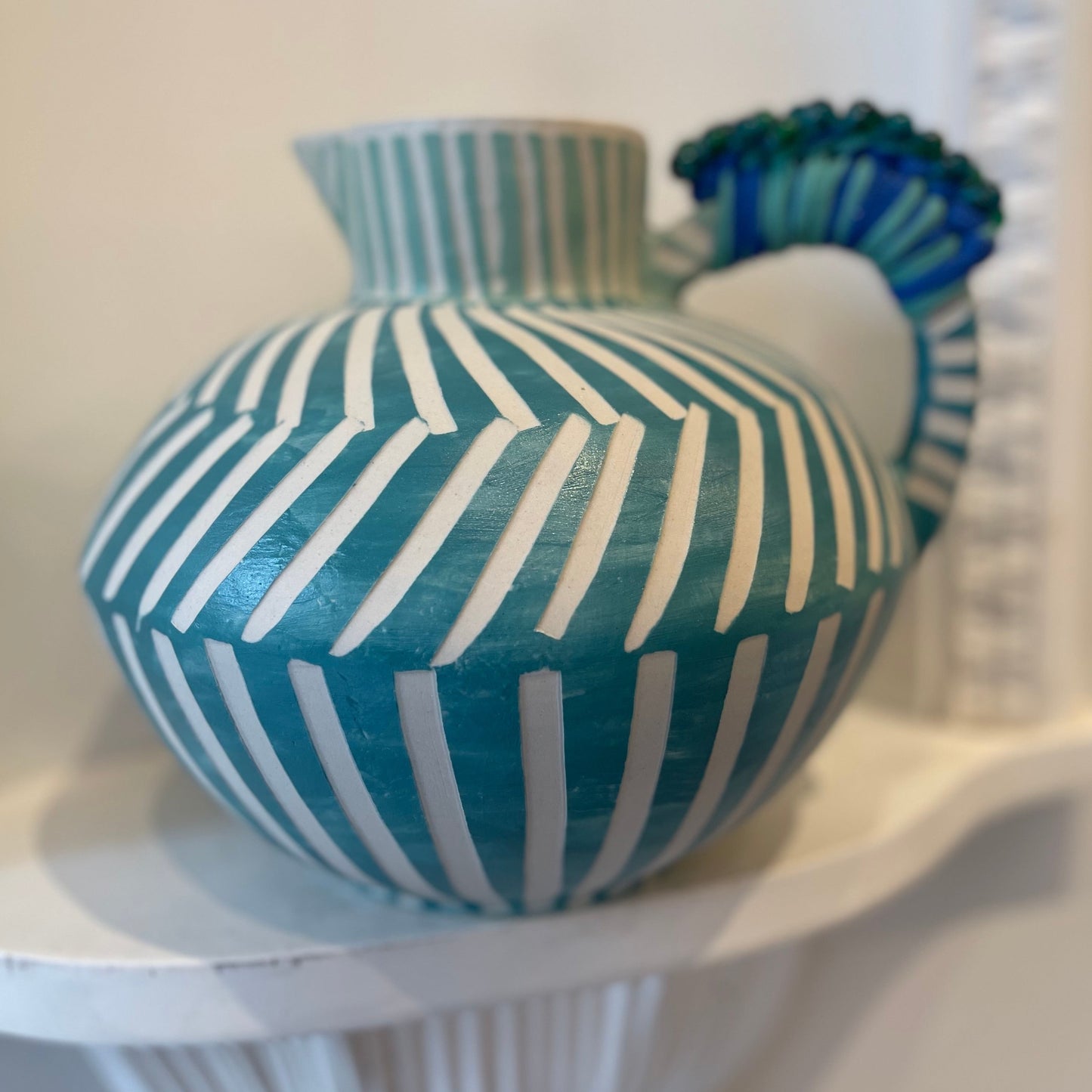 Anna Westerlund - Turquoise Round Pitcher