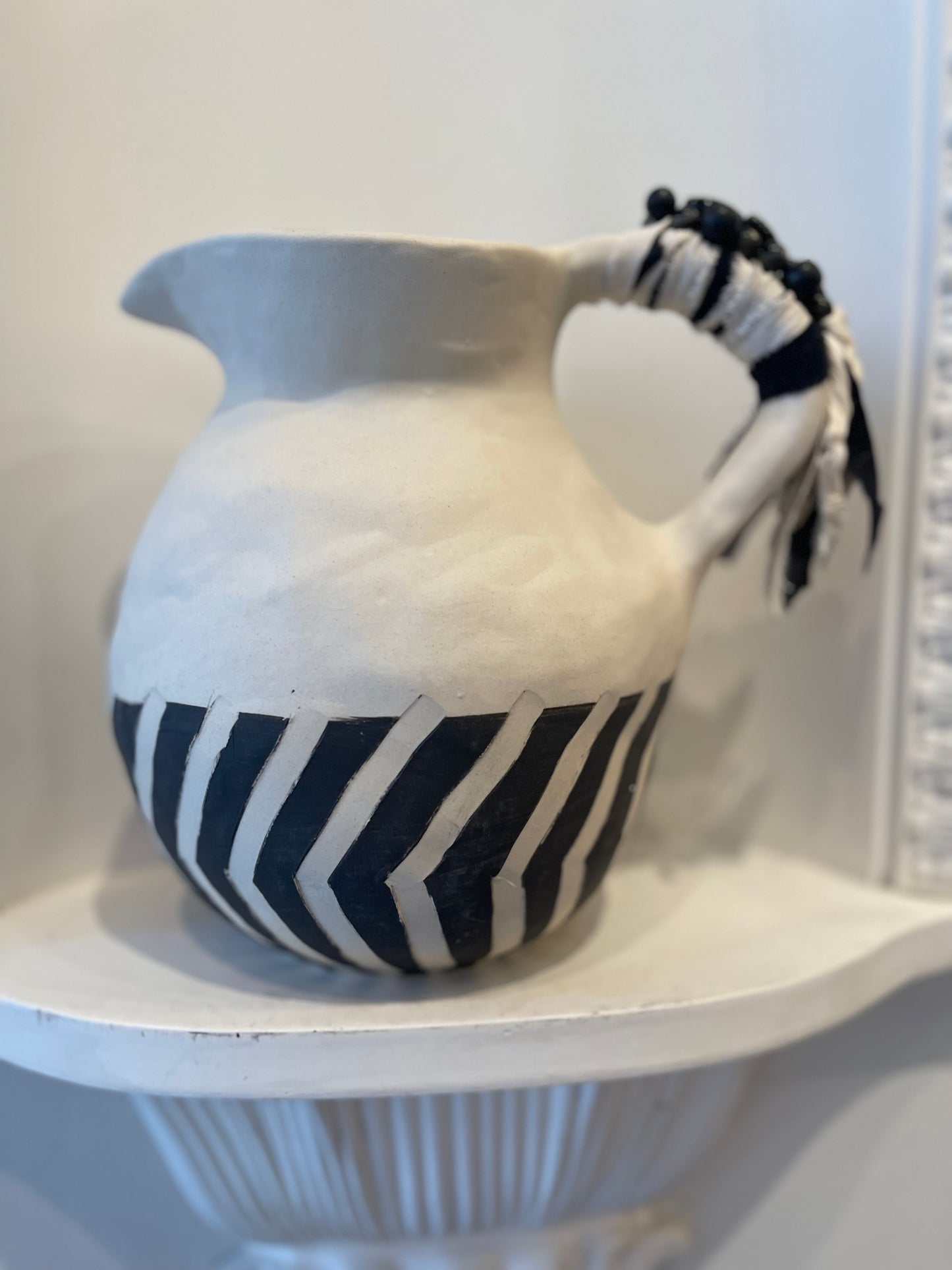 Anna Westerlund - Black/White Round Pitcher