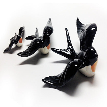 Large Ceramic Swallows - Various colours