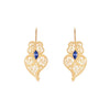 Heart of Viana Earrings Blue Zirconia