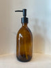 DMG - Amber Glass Bottle with Pump; two sizes