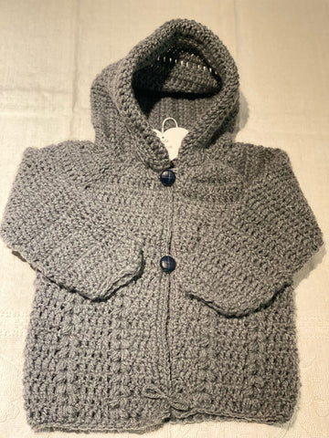 byBranca - Dark Grey Crochet Sweater - 24 Months #26