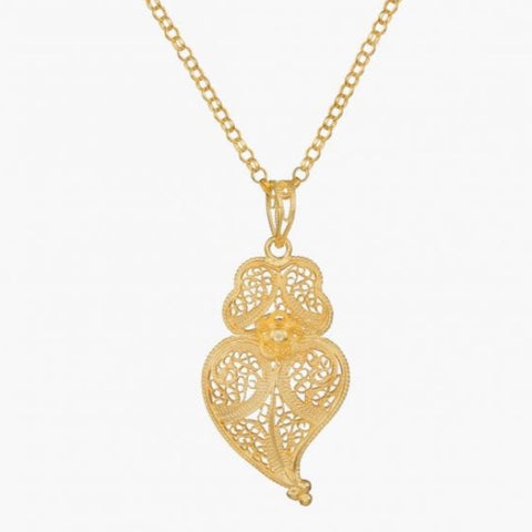 Portugal Jewels - Necklace Heart of Viana Filigree - Various Sizes