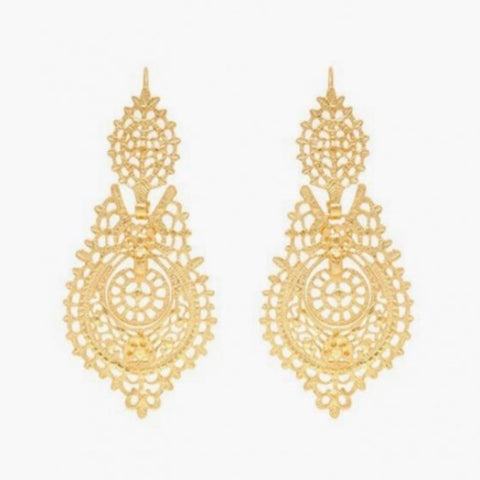 Queen Filigree Earrings - Various Sizes