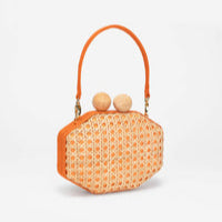 Gustoko - Reid Orange Purse