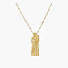 Portugal Jewels - St. Anthony Filigree Necklace in Gold Plated Silver