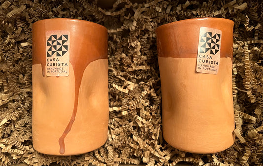 SAUDADE GIFT BOX - Set of 2 Terracotta Tumblers by Casa Cubista