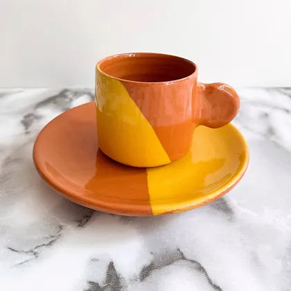 Casa Cubista - DIPPED ESPRESSO CUP & SAUCER +