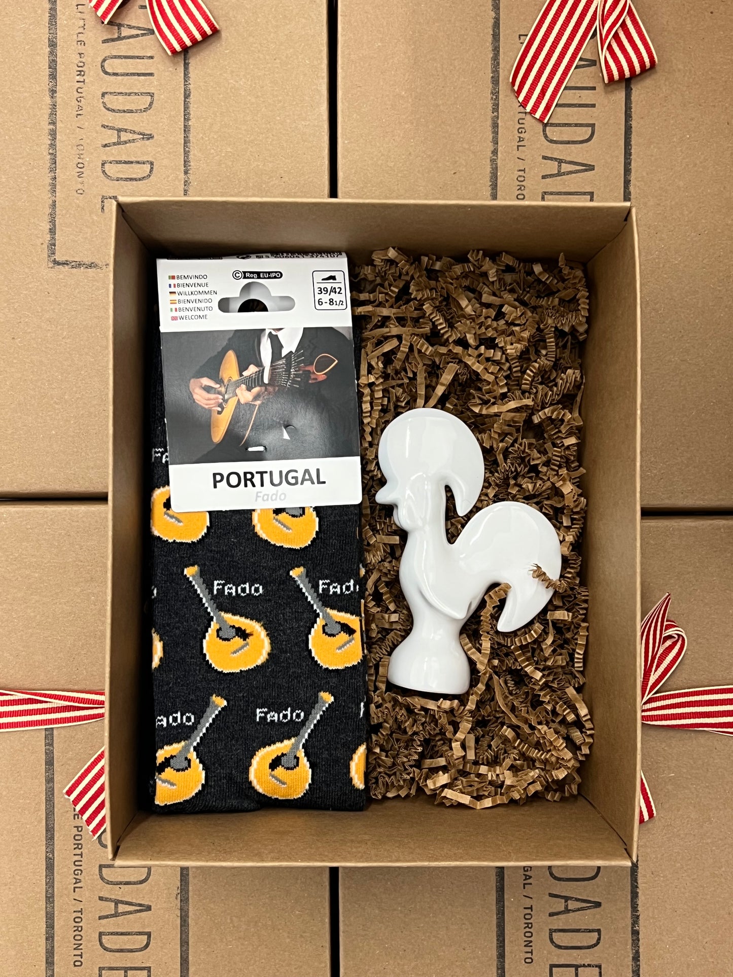 Gift Set - Small Rooster and Portugal Inspired Socks