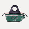 Caxinas - mini embroidered basket in Green