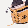 Caxinas - Mini embroidered basket in Yellow
