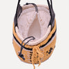 Caxinas - Mini embroidered basket in Yellow