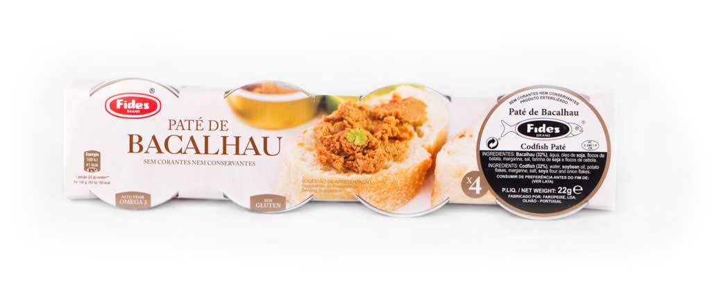 Fides Pate - Cod/Tuna/Seafood 24x4x22g