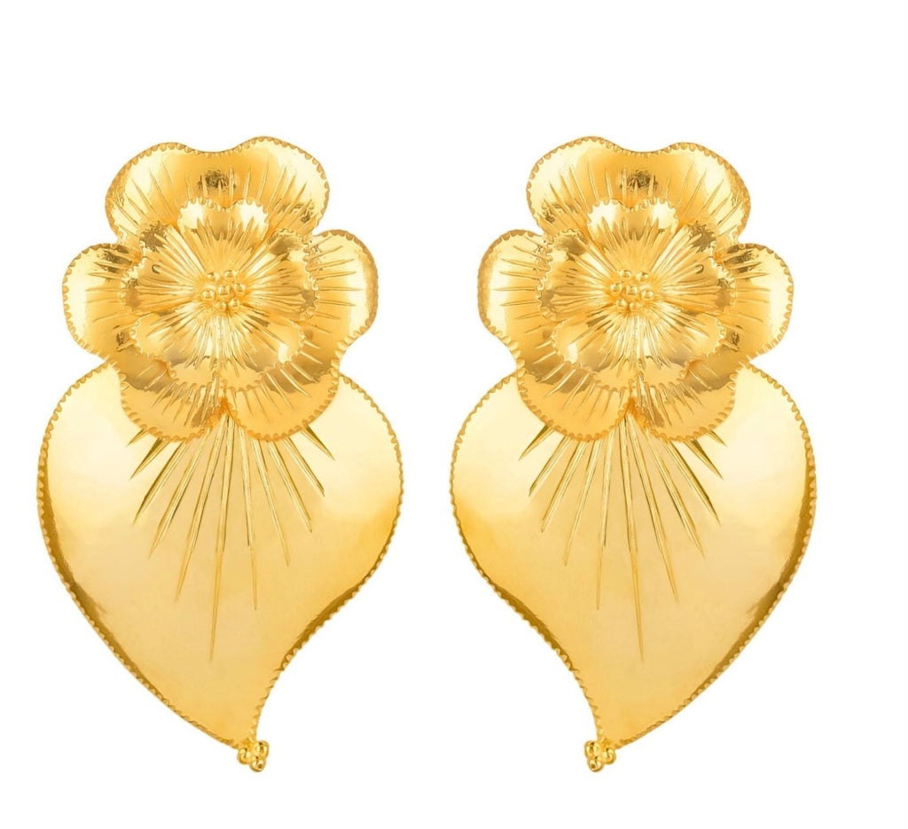 Portugal Jewels - Amalia- Heart of Amalia earrings