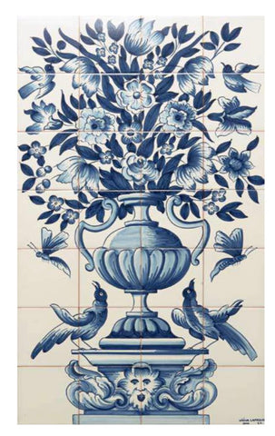 Viuva Lamego - Flower Tile Mural