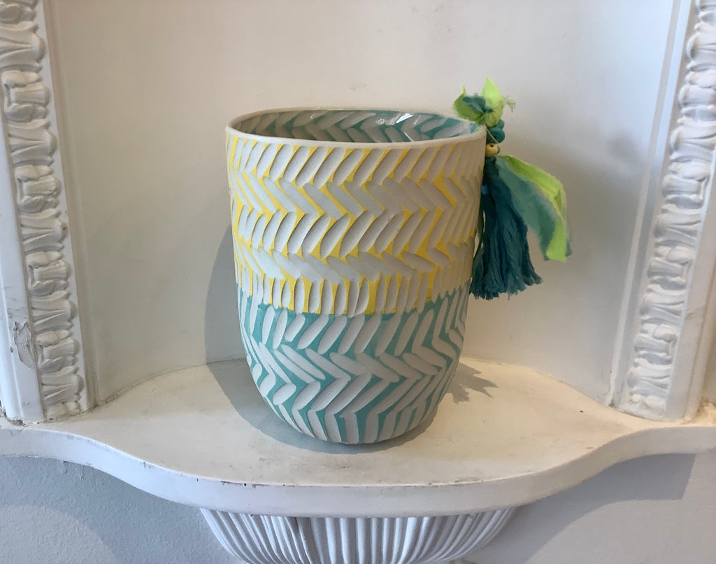 Anna Westerlund - Turquoise/Yellow Festa Bowl