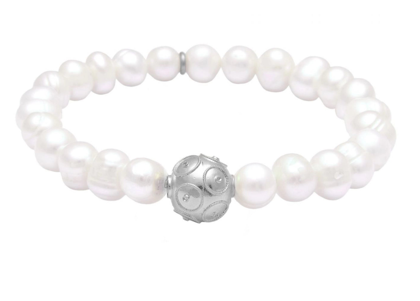 Pearl Bracelet with Charms +