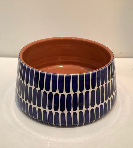 Casa Cubista - Tapered Blue Dash Bowl