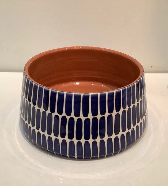 Casa Cubista - Tapered Blue Dash Bowl
