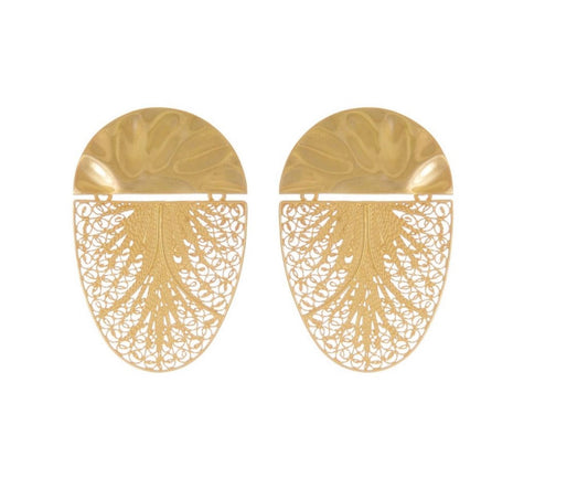 Oval Articulated Earrings