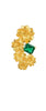 Portugal Jewels - Amalia - flower brooch with green stone