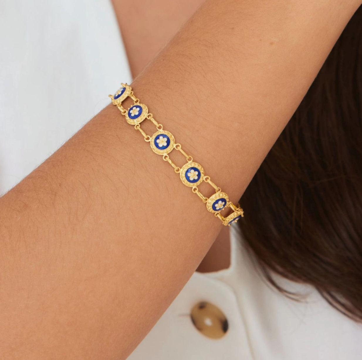 Blue Caramujos Bracelet