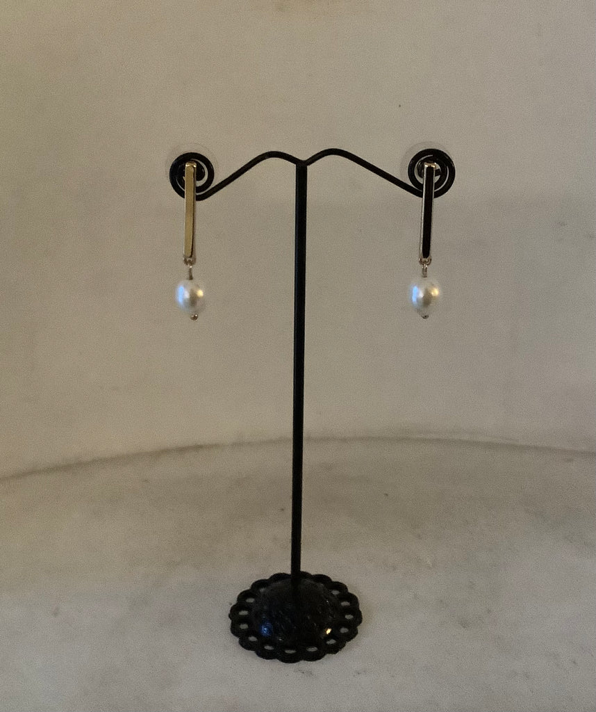 SS24 Collection - Bar Earring with Pearl