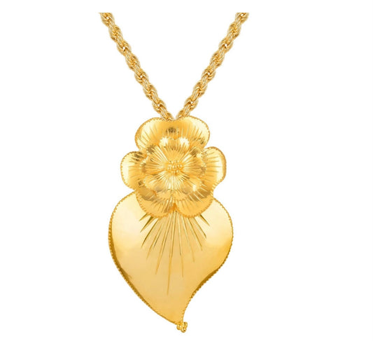 Portugal Jewels - Amalia - Heart of Amalia necklace & brooch