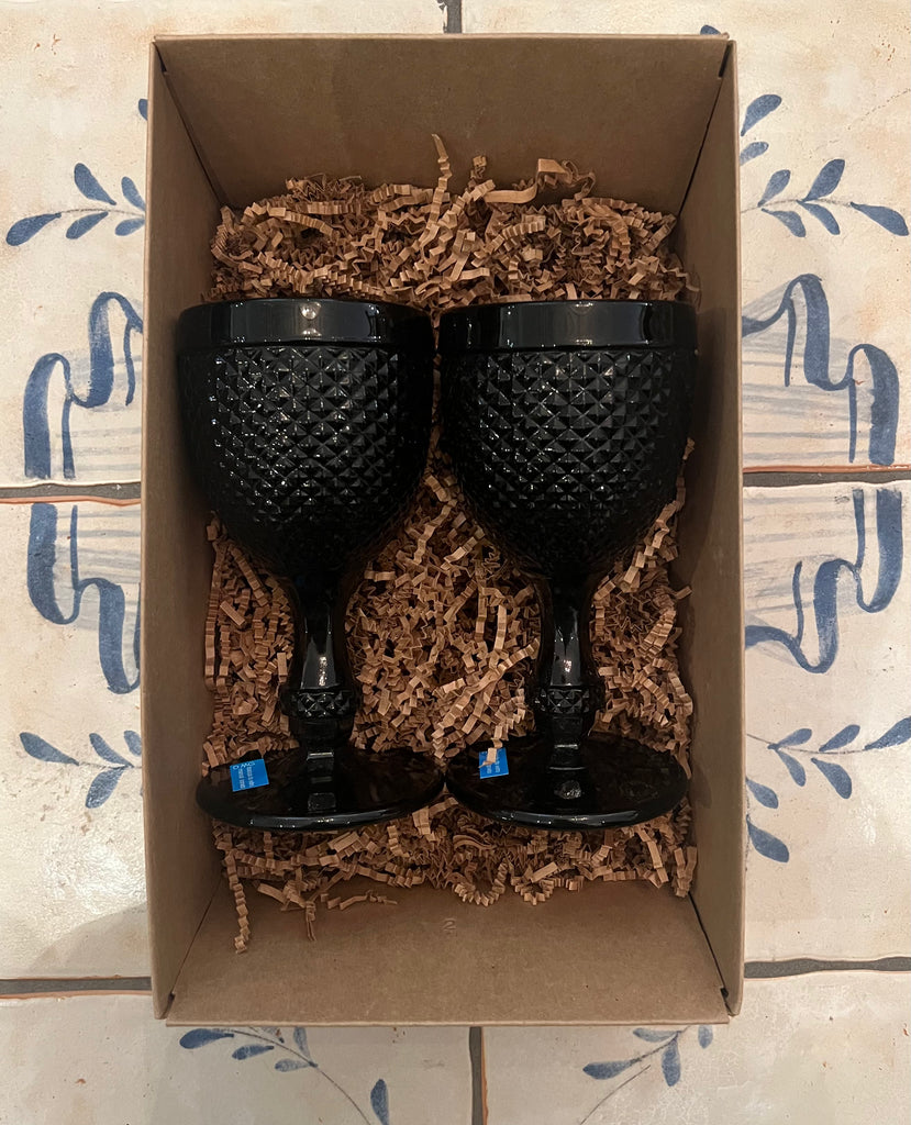 Gift Box- Set of 2 Pointed Stem Water Glasses