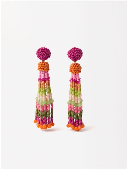 SS24 Collection - Long beaded earrings