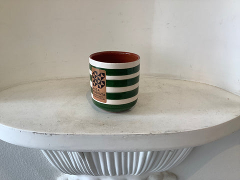 Casa Cubista - espresso/ shot glass horizontal stripe