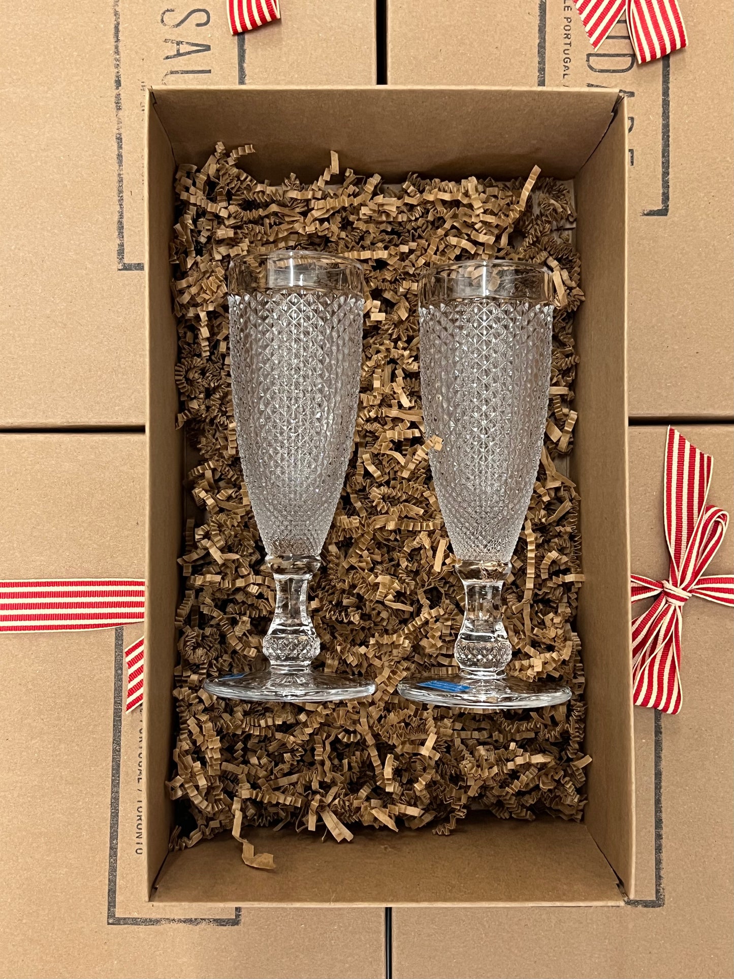 Saudade Gift Box of 2 Pointed Flutes