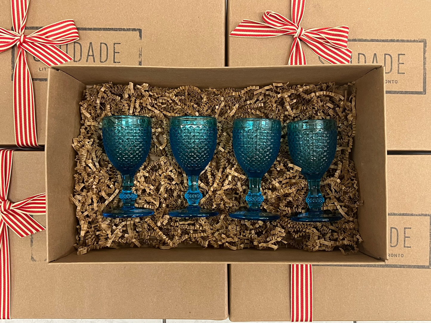 Saudade Gift Box -  Set of 4 Pointed Shot Glass