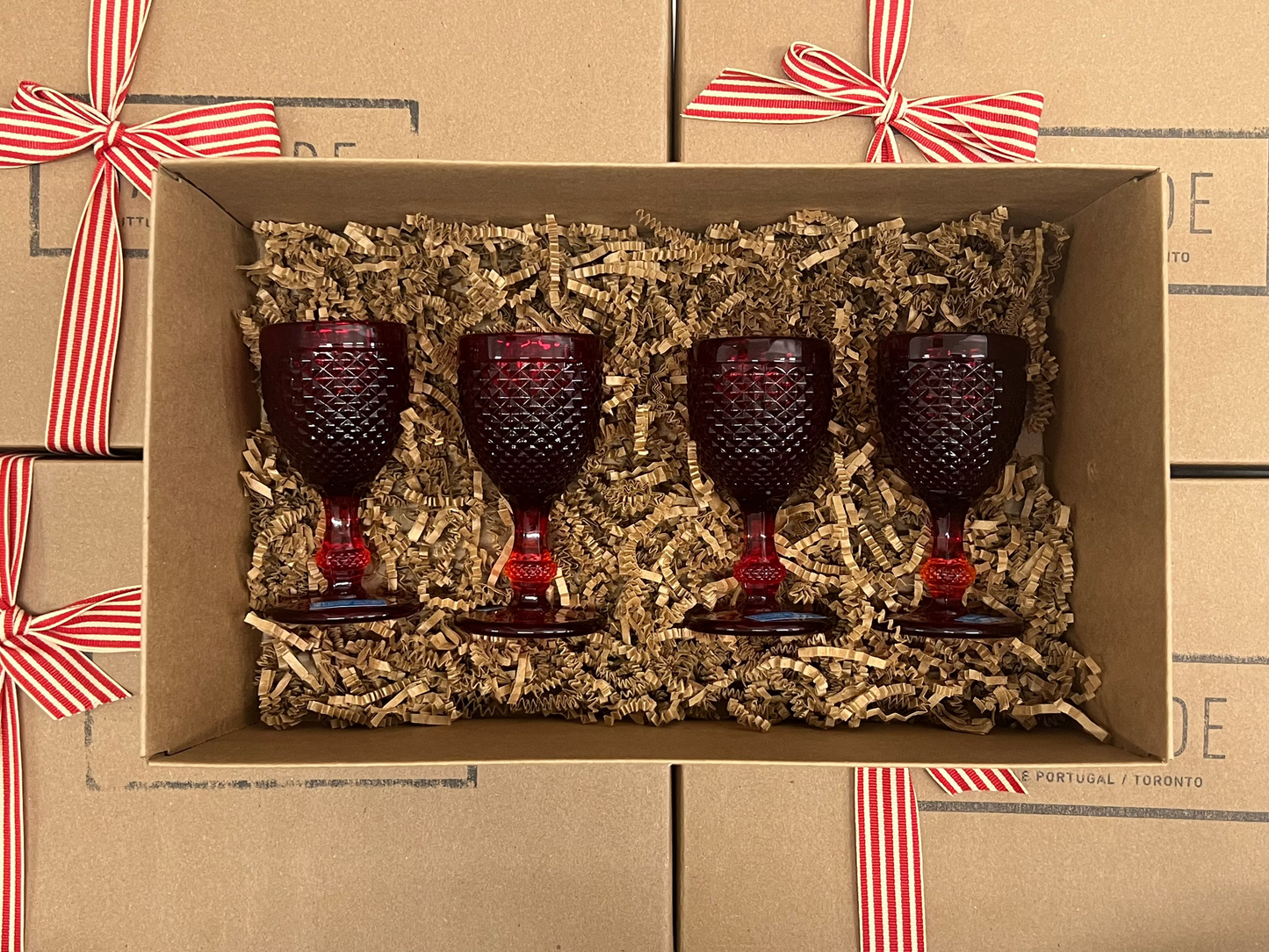 Saudade Gift Box -  Set of 4 Pointed Shot Glass