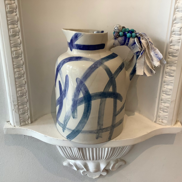 Anna Westerlund - Blue/White Pitcher