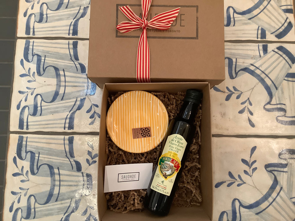 Saudade Gift Box - Casa Cubista Mini Plate, Olive Oil,