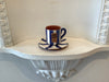 Casa Cubista - Vertical Stripe - Espresso Cup & Saucer
