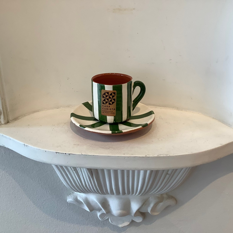 Casa Cubista - Vertical Stripe - Espresso Cup & Saucer