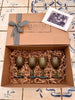Gift Box Set of 4 Pointed Shot Glass +