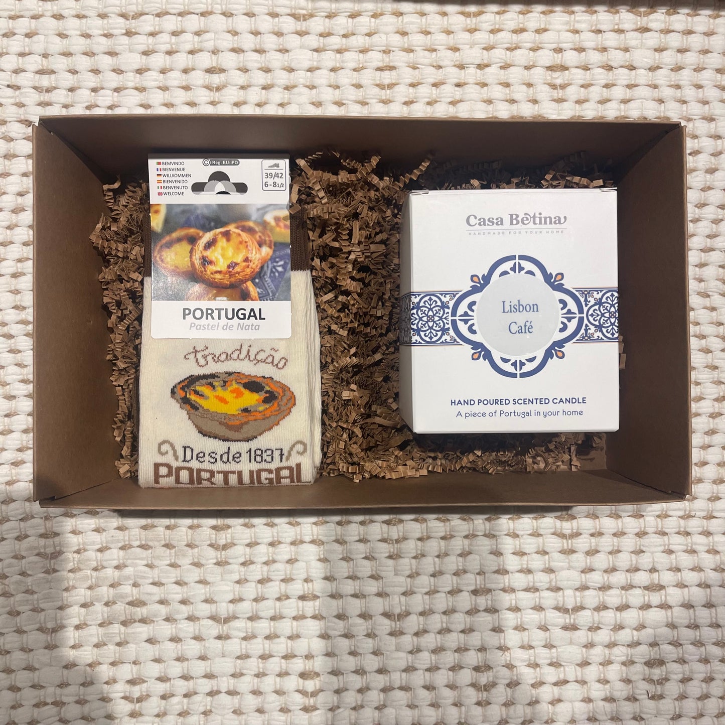 SAUDADE GIFT BOX - Café Candle & Nata Sock