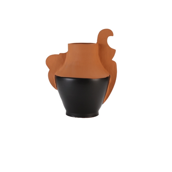 Maria Terracotta - Tio Large Black Vase