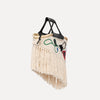 Viana - embroidered basket in cream