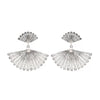 Portugal Jewels - Earrings Fan in Silver