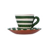 Espresso Cup & Saucer - Horizontal Stripe +