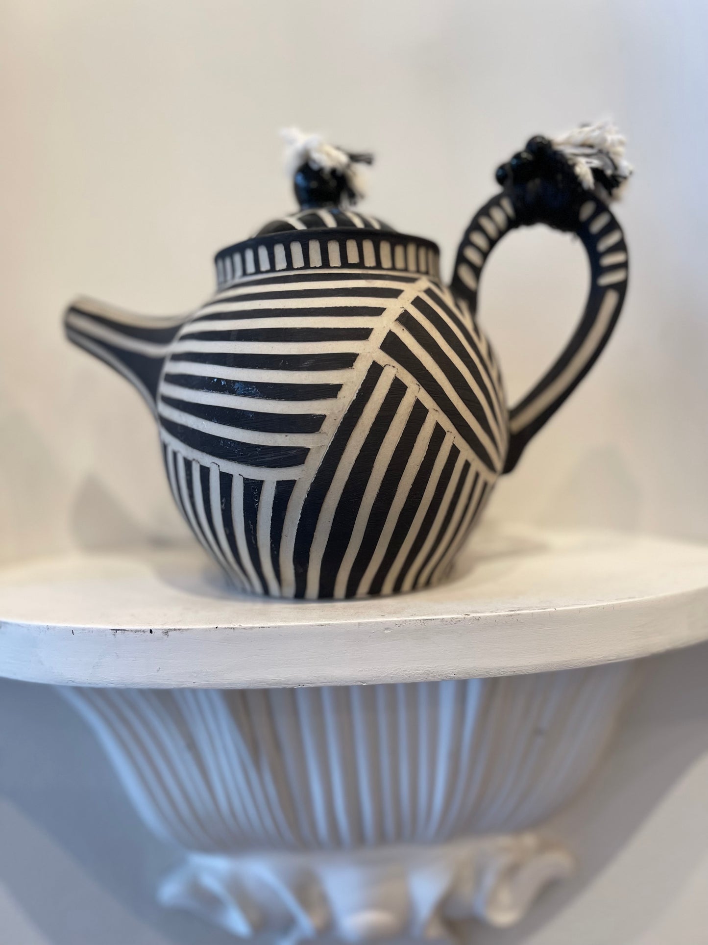 Anna Westerlund - Black Stripes Teapot