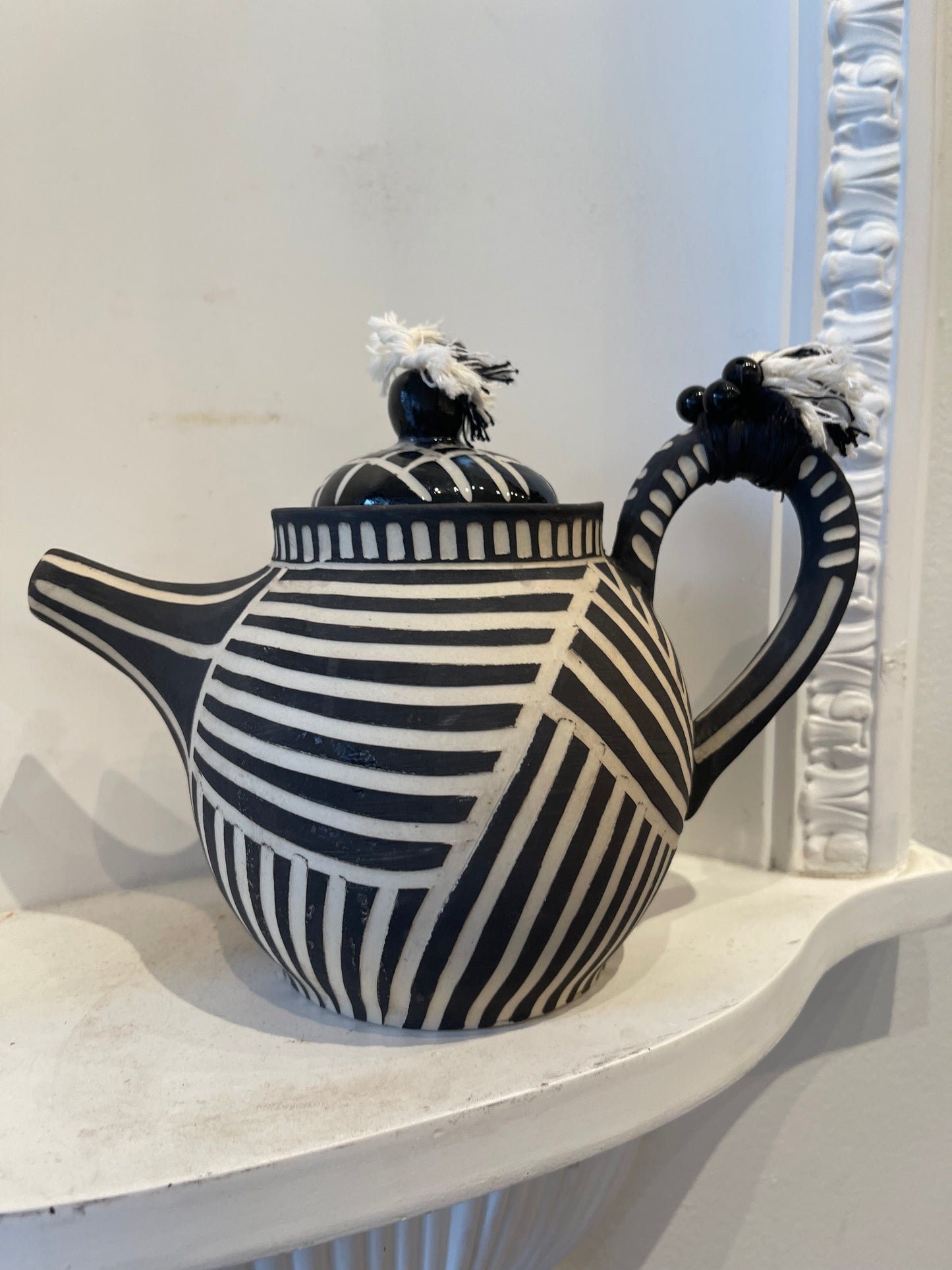 Anna Westerlund - Black Stripes Teapot